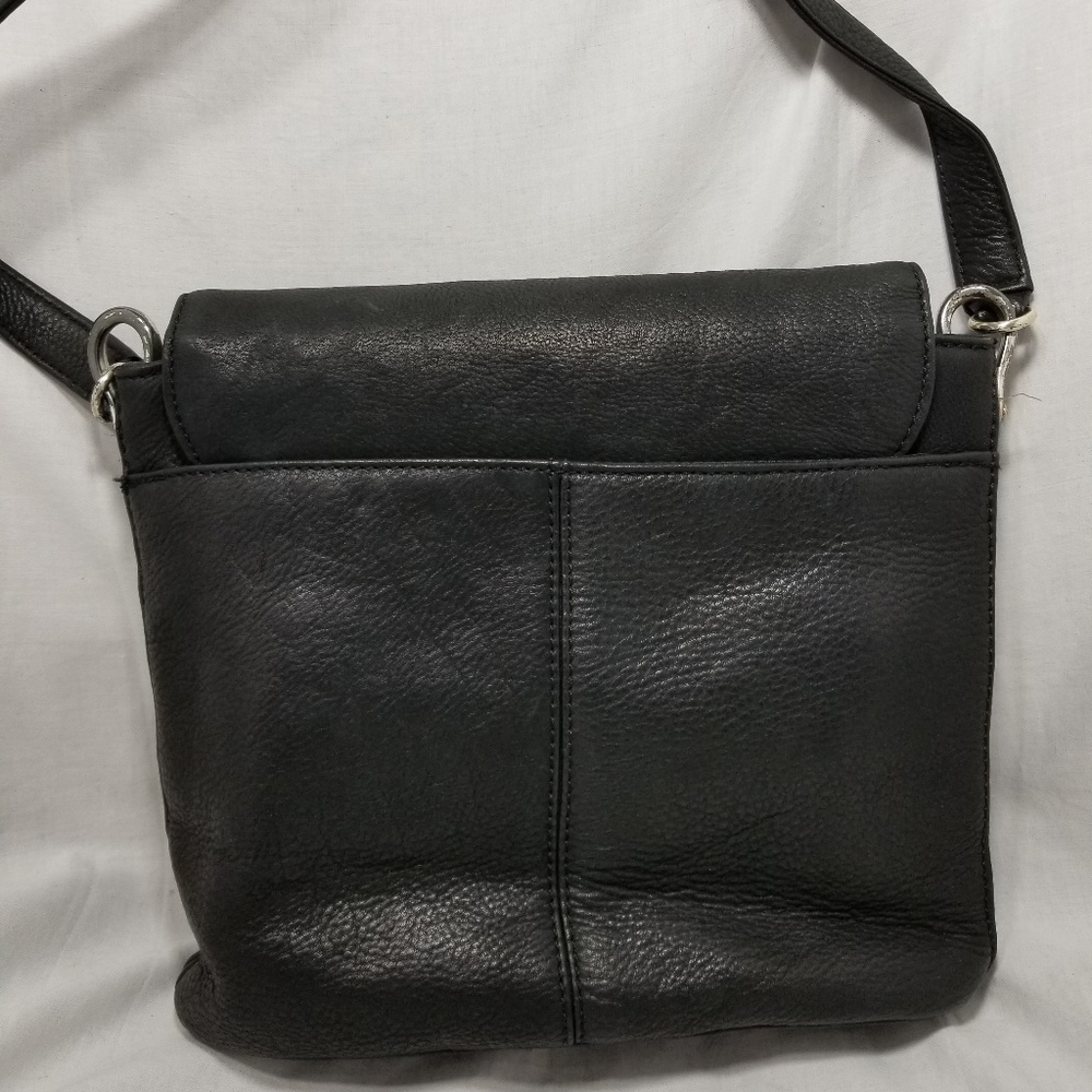 A9,718 Fossil Shoulder Bag Leather Black - Picture 3 of 5